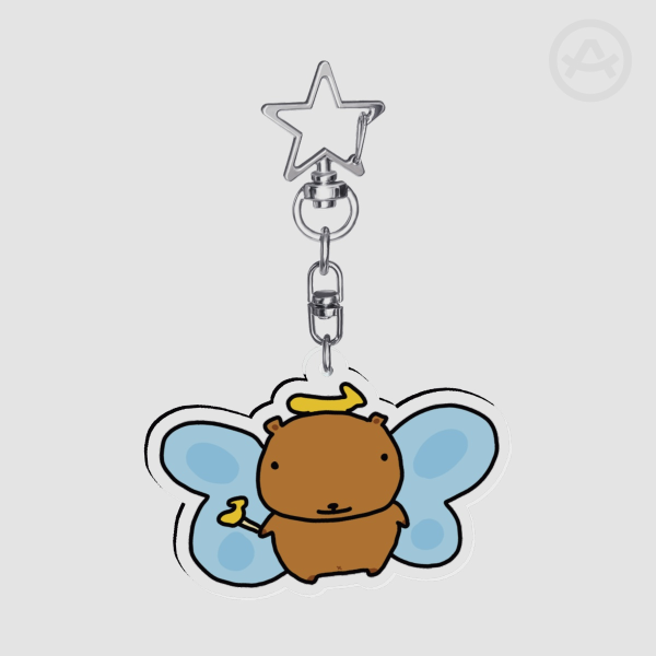 Capy Fairy Acrylic Keychain
