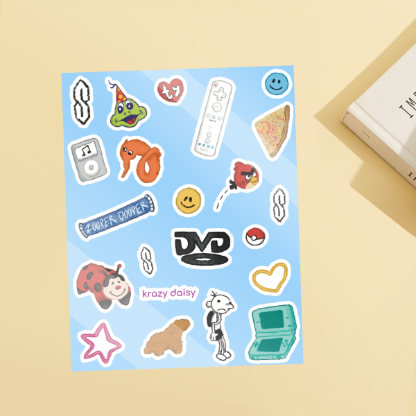 2000s Nostalgia Sticker Sheet