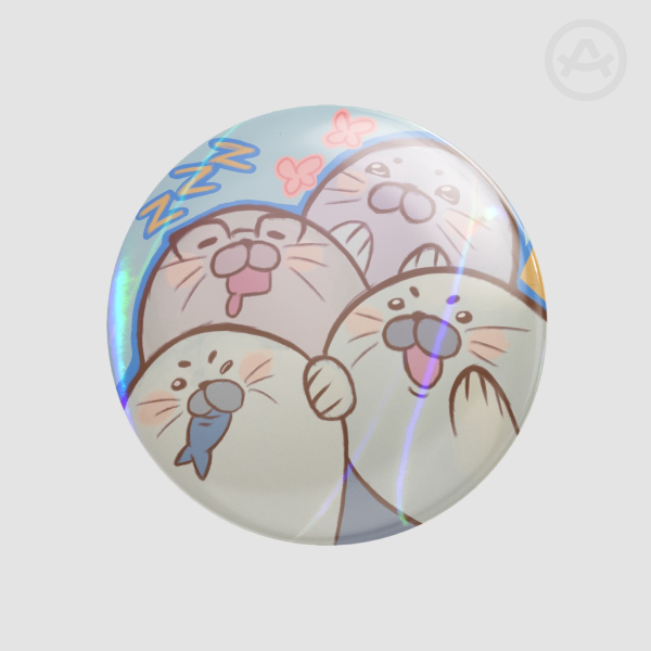 Seals Round Badges (Button Pins)