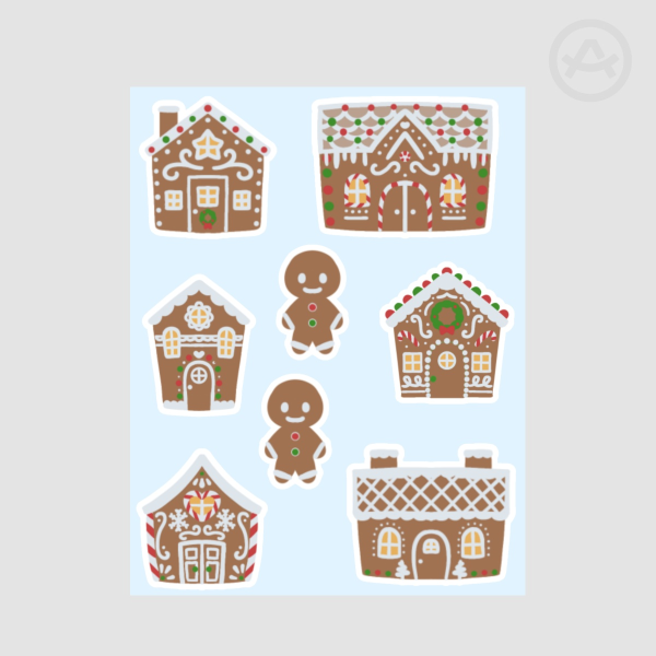 Gingerbread Sticker Sheet