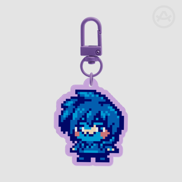 Pixel Art Sebastian Acrylic Keychain