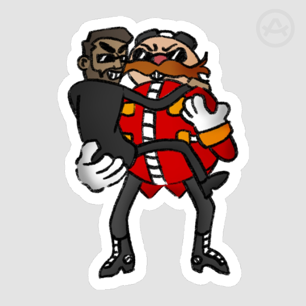 Evil BFs Die Cut Sticker