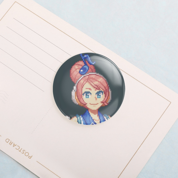 Pixel Akikoloid Button