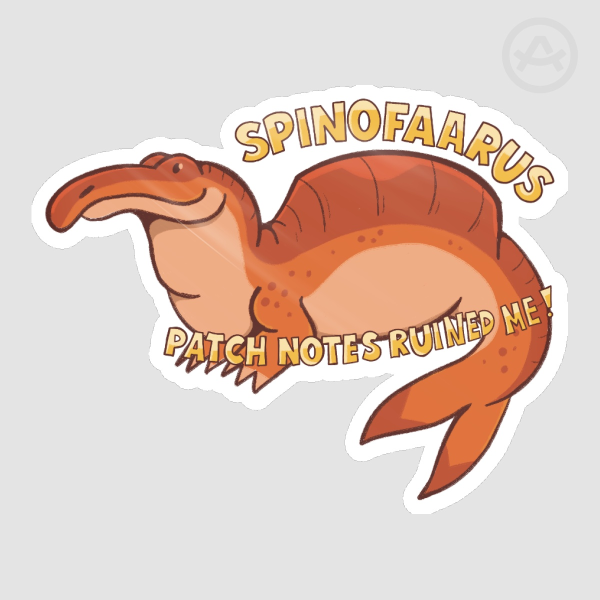 Spinofaarus - Spinosaurus - Meme Sticker