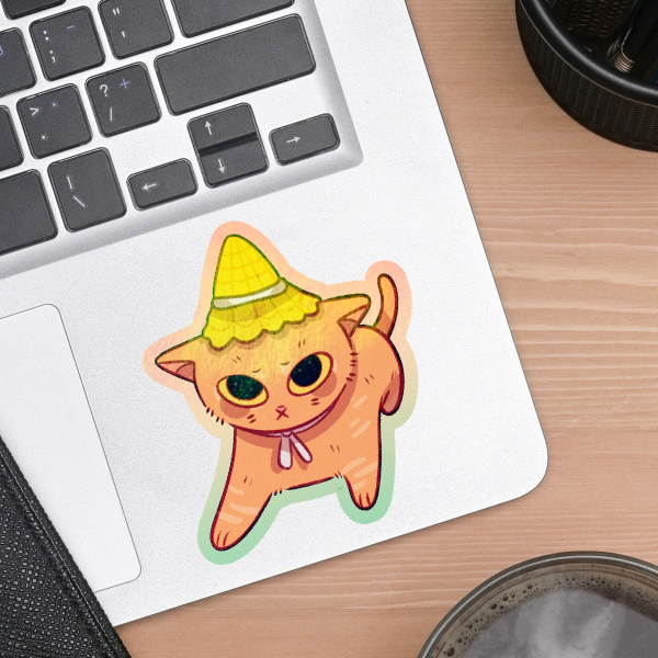 Cat Gnome Hat (Rainbow Holographic)