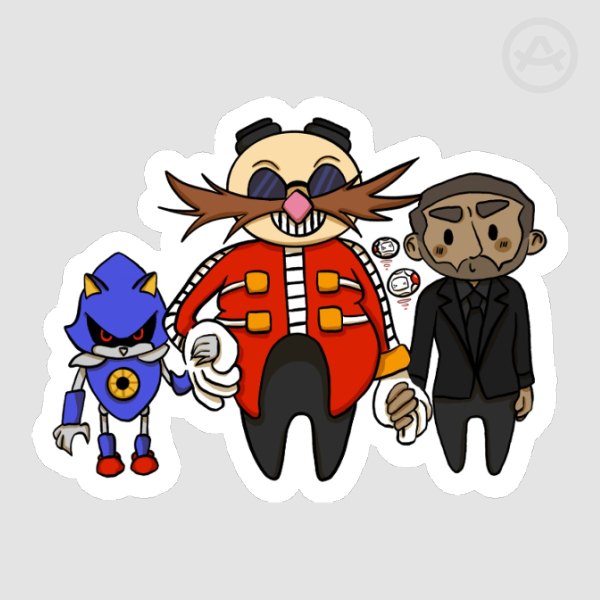 Toxic Yaoi Family Die Cut Sticker