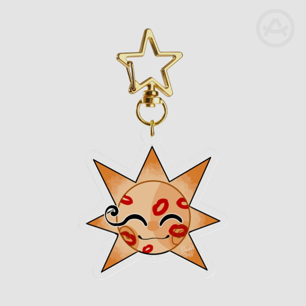 Sun get kisses! Acrylic keychain