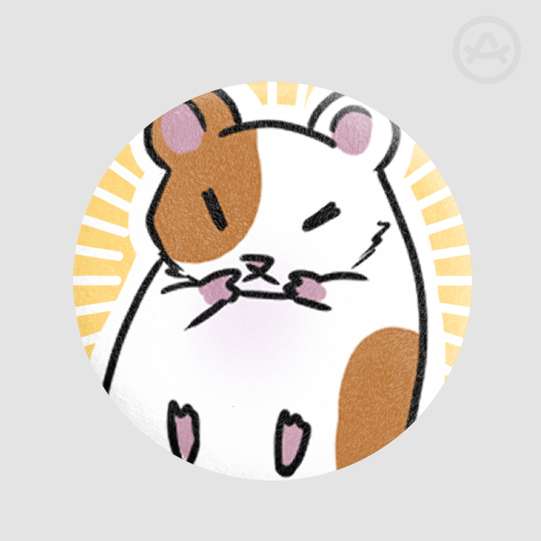 Hamster Plush Badges
