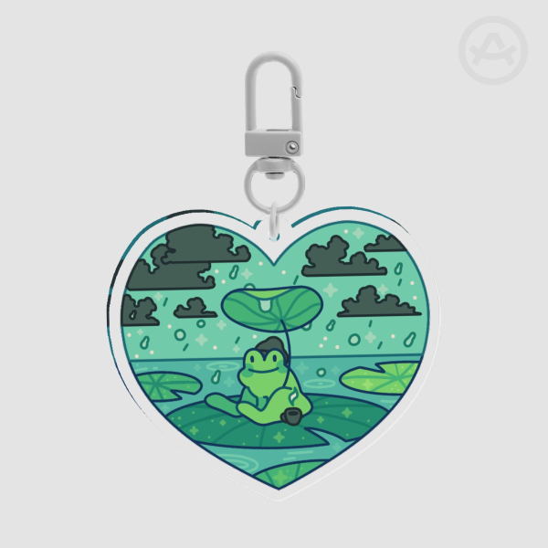 Froggy love Acrylic Keychain