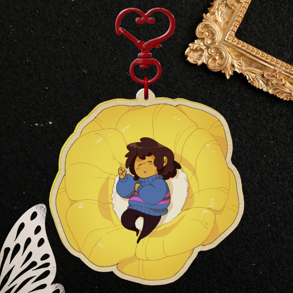 Golden Children - Wood Keychain