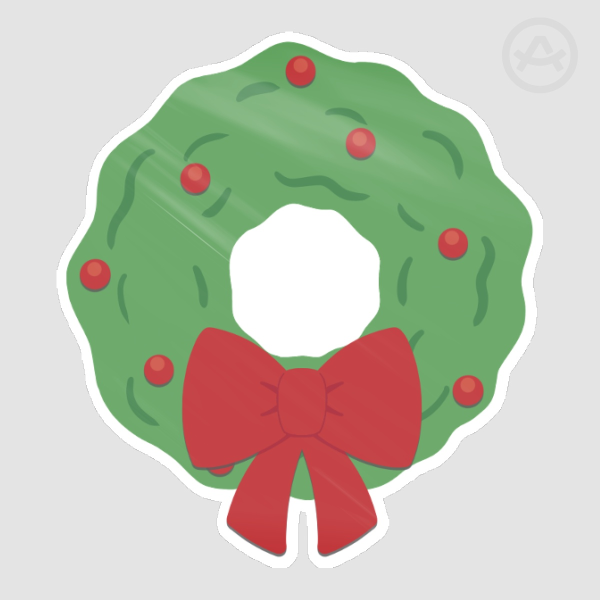 Wreath Sticker