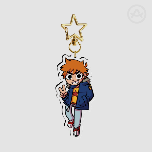 Scott pilgrim | Scott Pilgrim 3' Clear Acrylic Keychain ✨