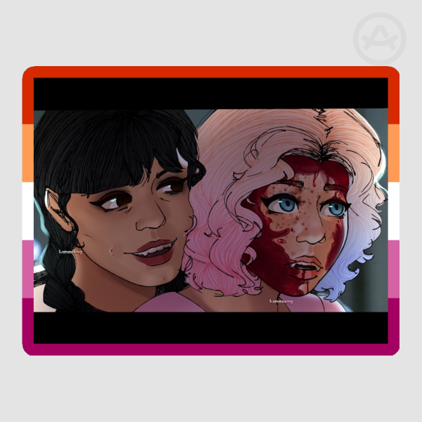 Wenclair Scream Colored Edge Die Cut Stickers