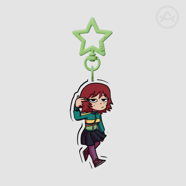 Scott Pilgrim | Kim Pine 3' Clear Acrylic Keychains ✨