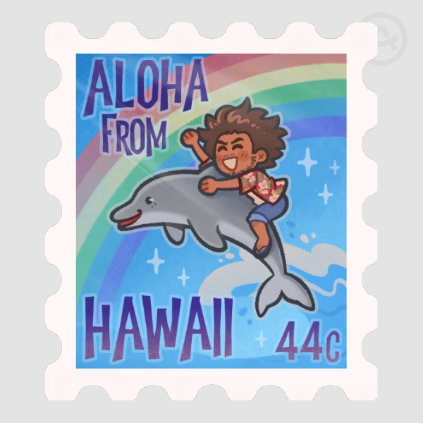 RGG | Hawaii Stamp | Sticker