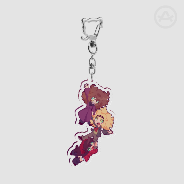 Ellinor, Jeff y Nora keychain