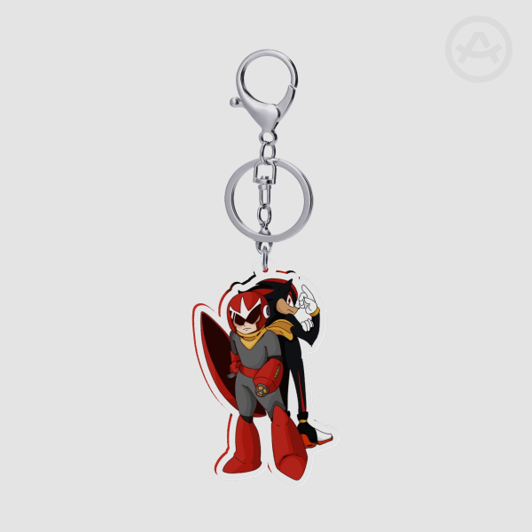 Protoman and Shadow Keychain