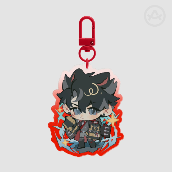 Clear Acrylic Keychains - Wriothesley Genshin Impact