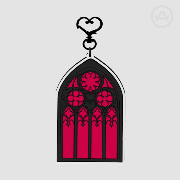 Vampire Cathedral Acrylic Keychain