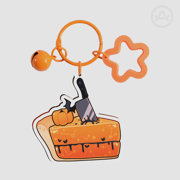 Spooky pumpkin pie Acrylic Keychain