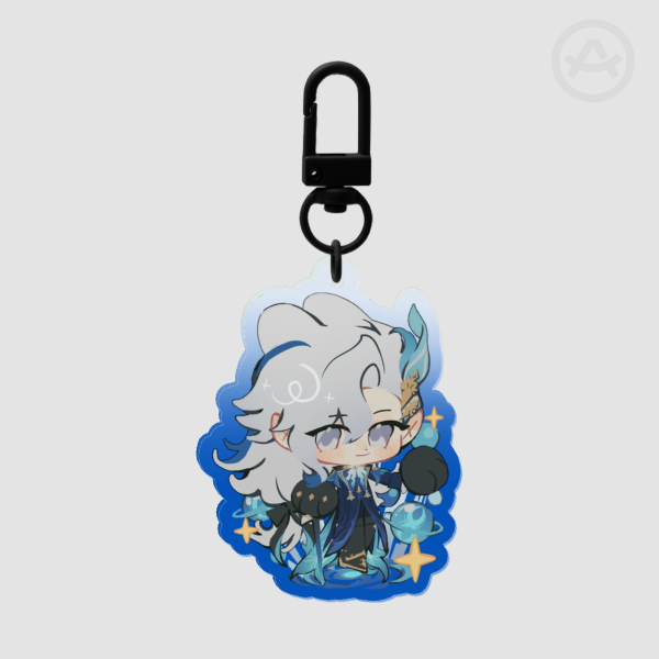 Clear Acrylic Keychains - Neuvillette Genshin Impact