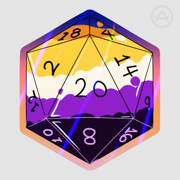SMALL Nonbinary D20