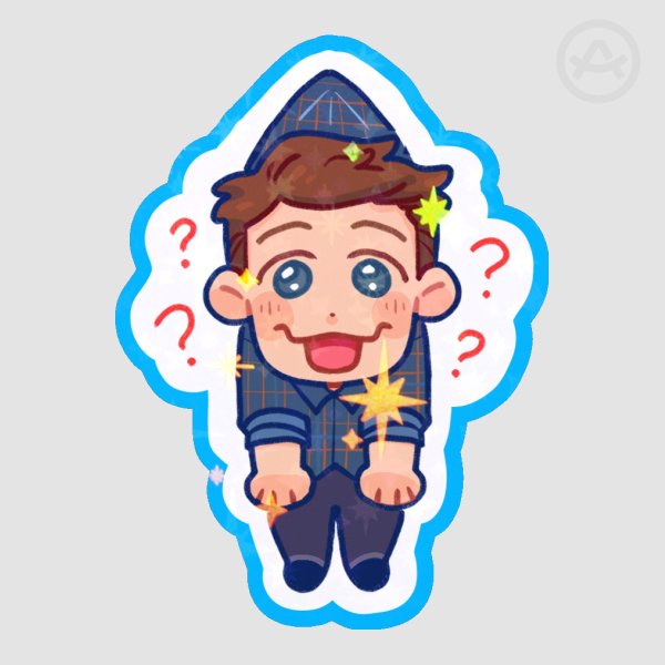 D20 | Hanging In There Brennan Colored Edge Sticker