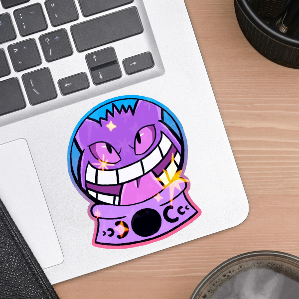 Crystal Ball Gengar Shiney Sticker