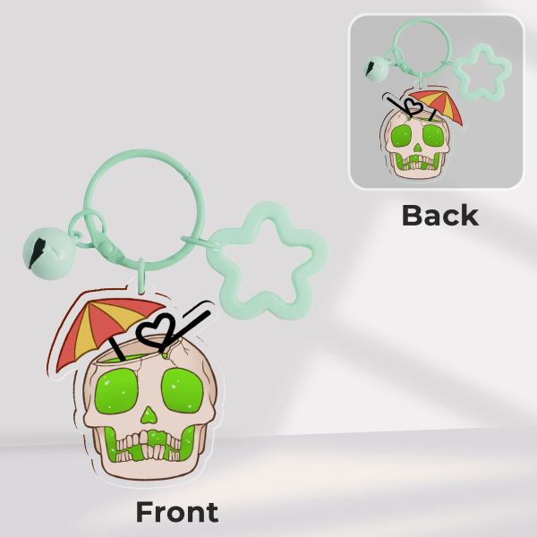 ăOriginalăCocktail Skull | Acrylic Keychain