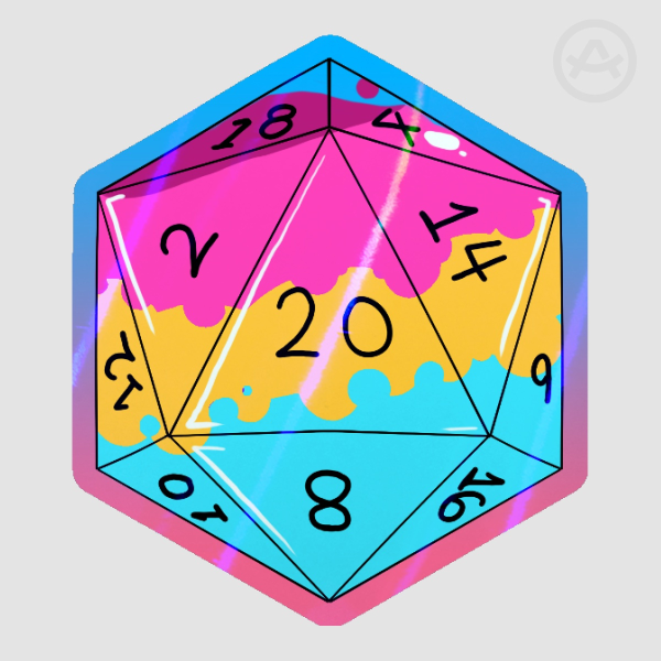 SMALL Pansexual D20
