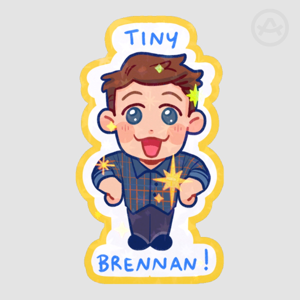 D20 | Tiny Brennan Colored Edge Sticker