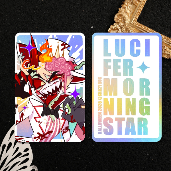 Lucifer Morningstar Halloween Zombie Holo Photocard [Hazbin Hotel]