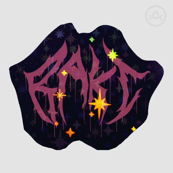 RAKI Death Metal Logo Sticker (Black)