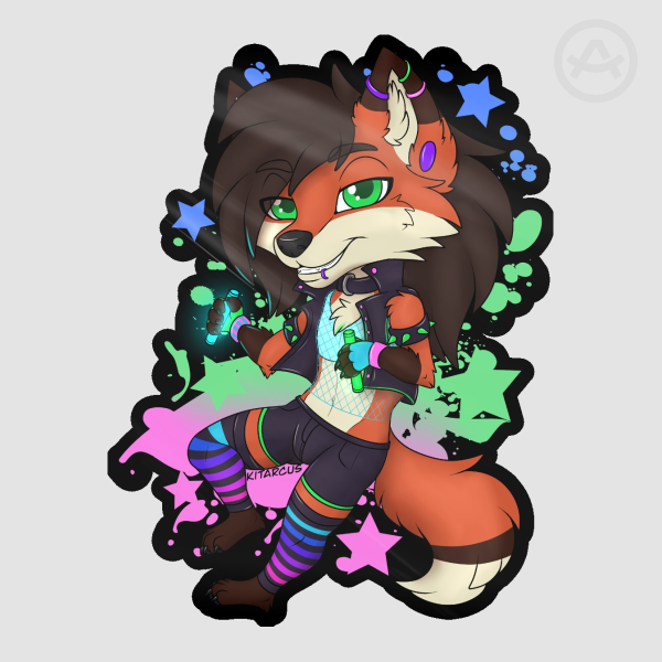 Chibi Flynn - Die Cut Stickers