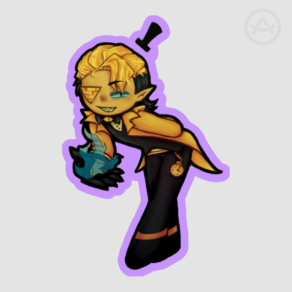 Bill Cipher Die Cut Sticker