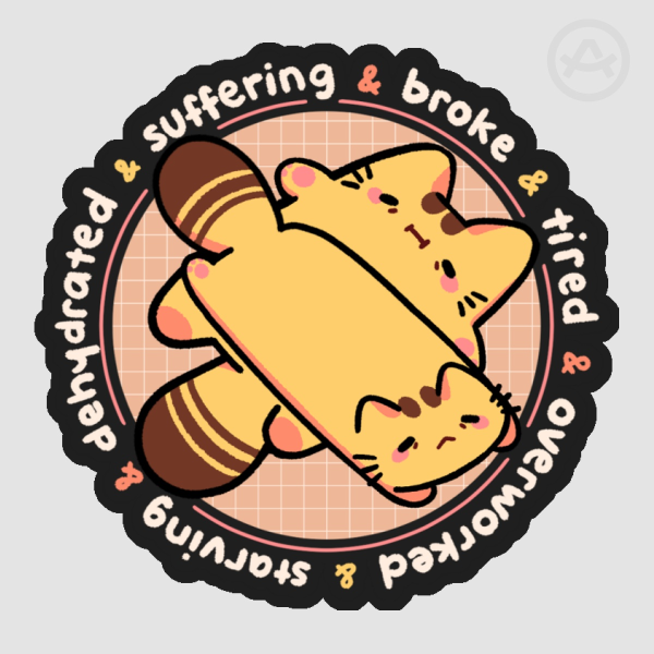 Cheeto & Mesh Circle Sticker