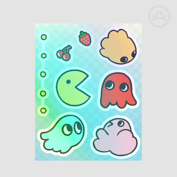 Pacman Sticker Sheet