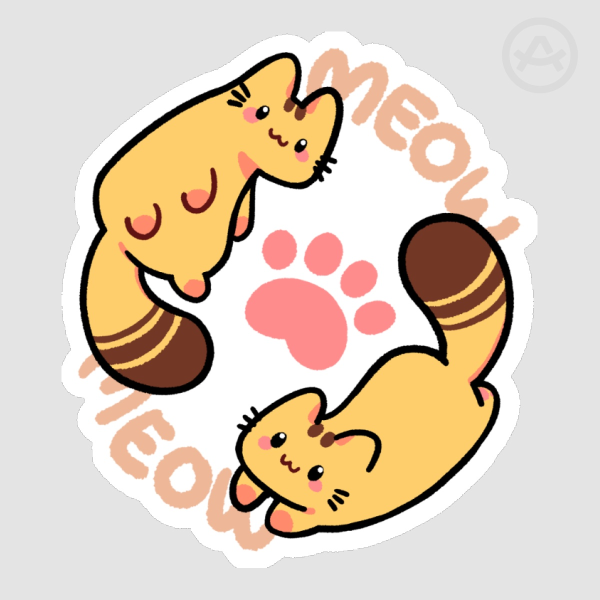 Mesh MEOW Sticker