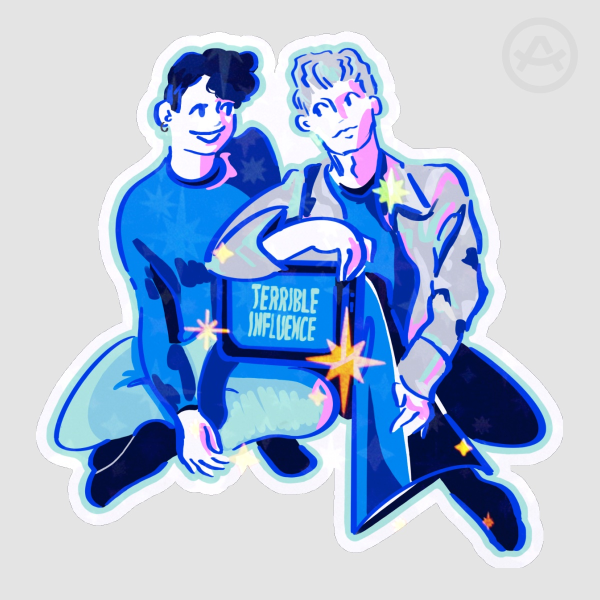 Dan and Phil Sticker (color version)