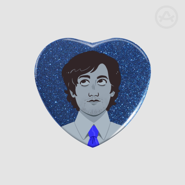 Tally Hall | Zubin | Glitter Heart Badge