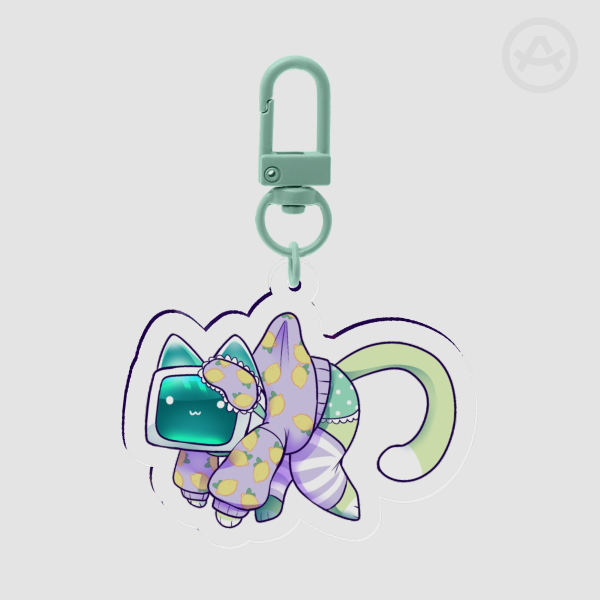 "Hanging around" Clear Acrylic keychain