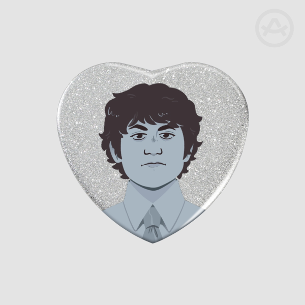 Tally Hall | Ross | Glitter Heart Badge