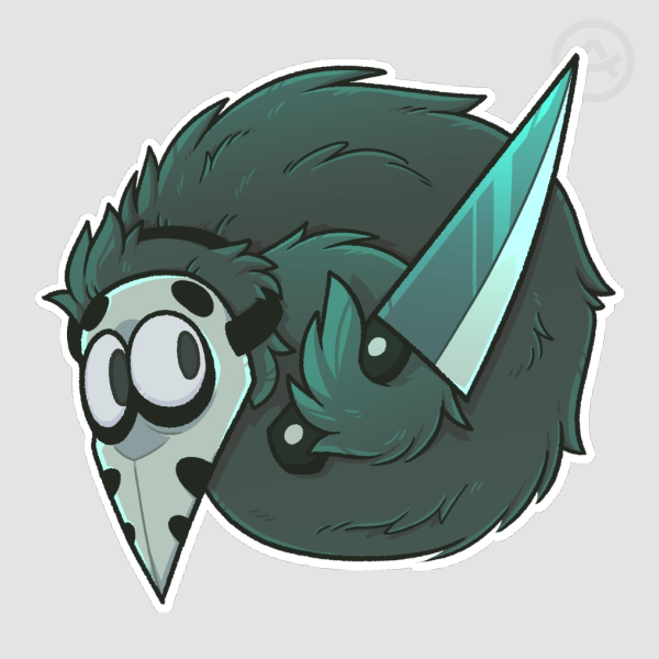 Slasher Worm Sticker