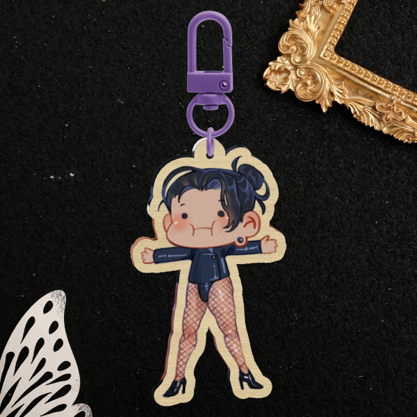 Geto Fishnet wooden keychain