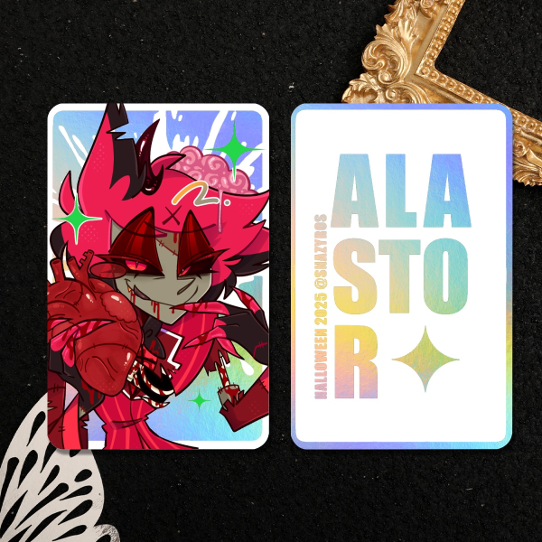 Alastor Halloween Zombie Holo Photocard [Hazbin Hotel]