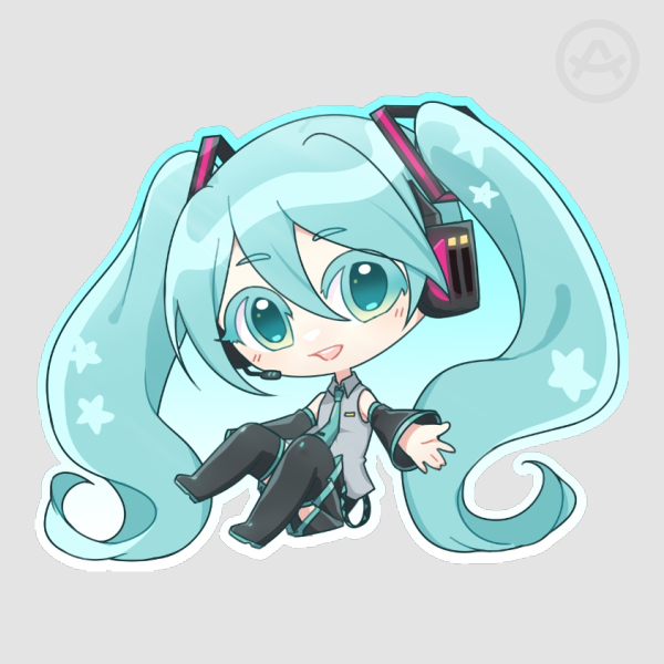 Hatsune Miku Die Cut Sticker