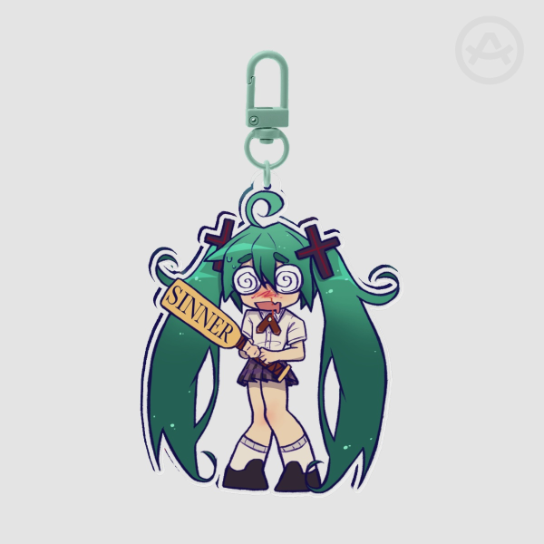 Rotten girl acrylic keychain