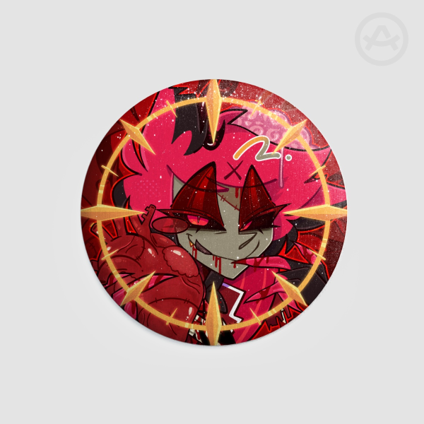 Alastor Halloween Zombie Badge [Hazbin Hotel]