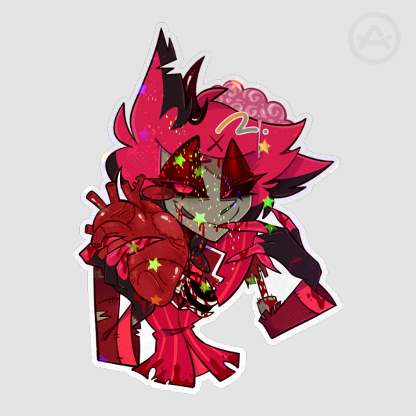 Alastor Halloween Zombie 6cm Sticker [Hazbin Hotel]