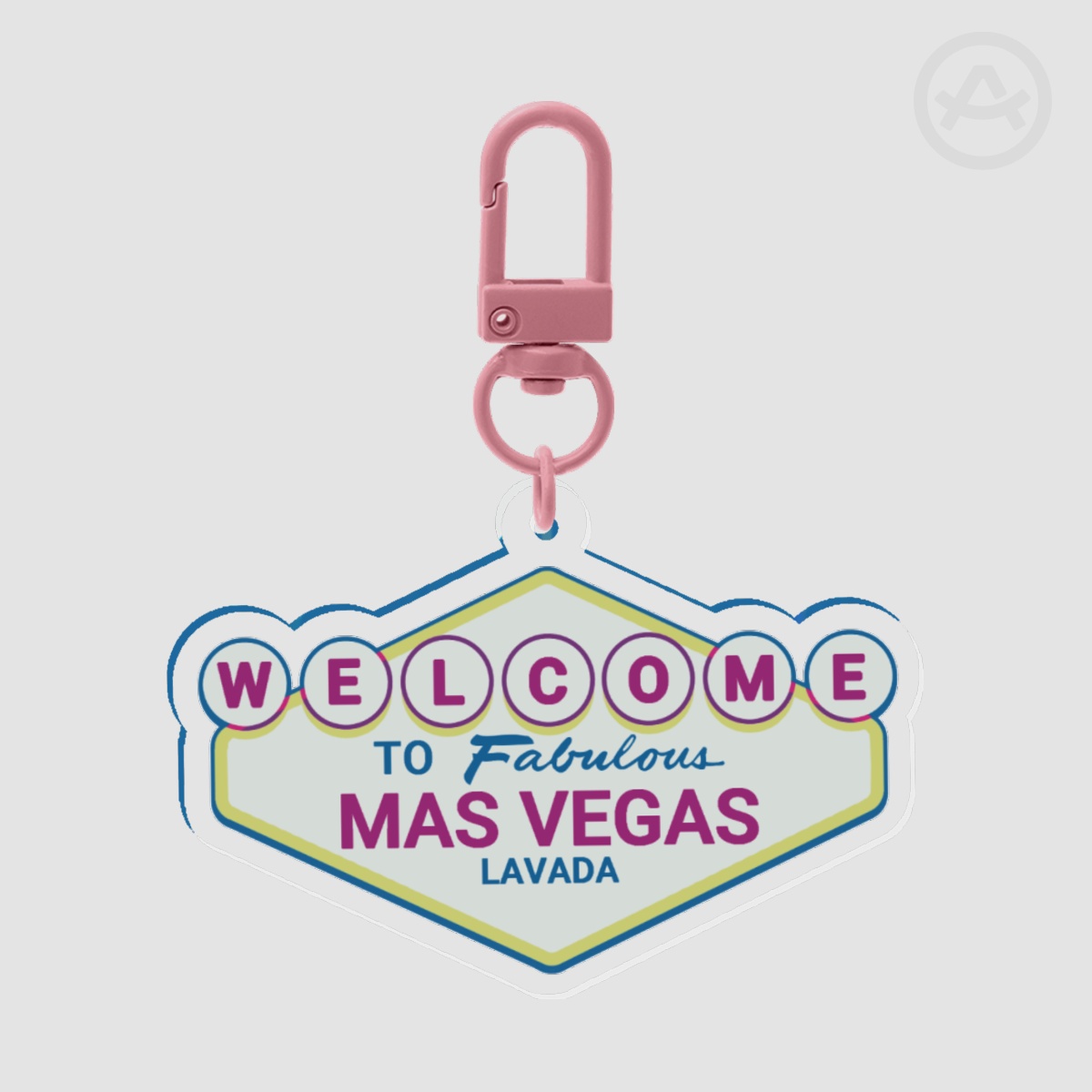 Welcome To Mas Vegas Keychain
